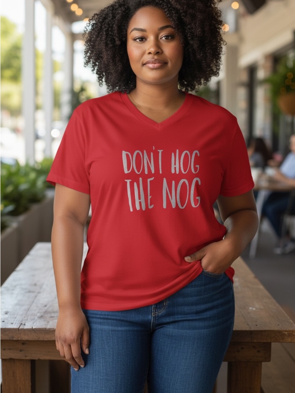Don’t Hog the Nog Graphic Tee – Bella+Canvas – Sizes L & XL – NWOT